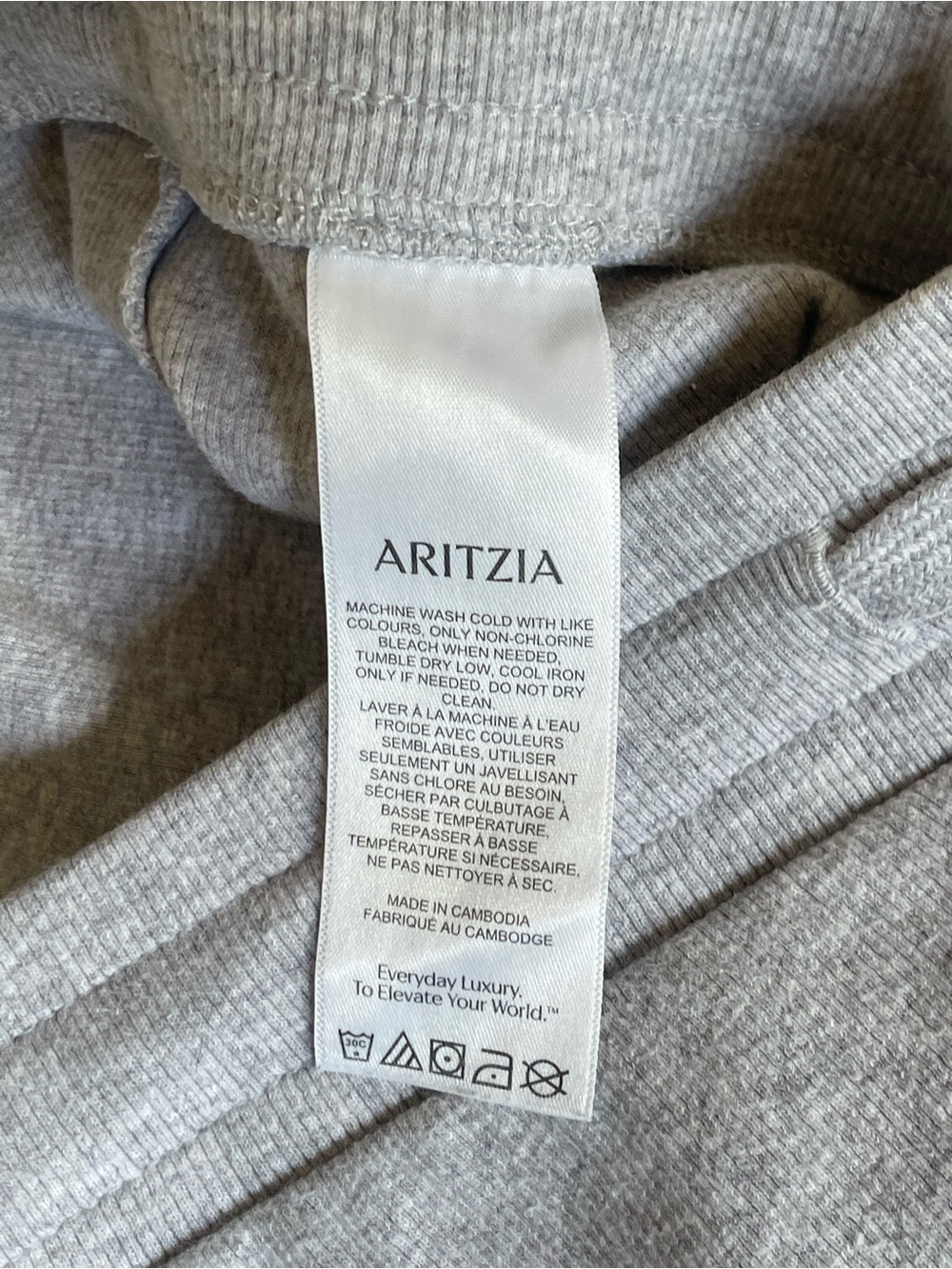 Aritzia TNA HomeStretch Wide Leg Cotton Sweatpants - Picture 3 of 6